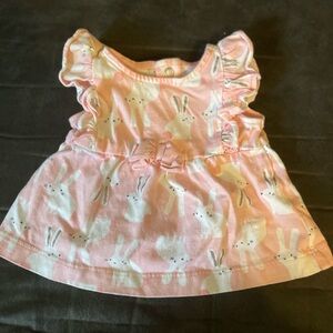 Carter's Pink Baby Dress with Bunny Design